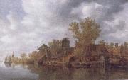 River Landscape Jan van  Goyen